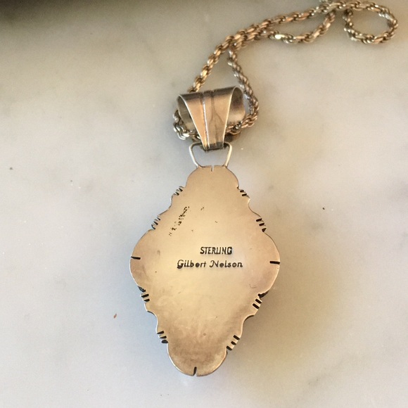 Vintage Gilbert Nelson Navajo nNative American Pendant - Picture 7 of 14